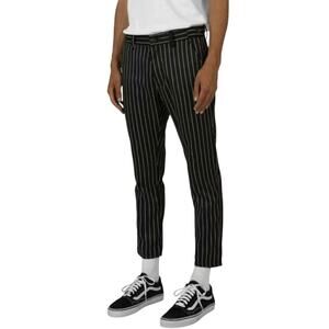 MNML Ankle Pinstripe Black White Pants Mens 31